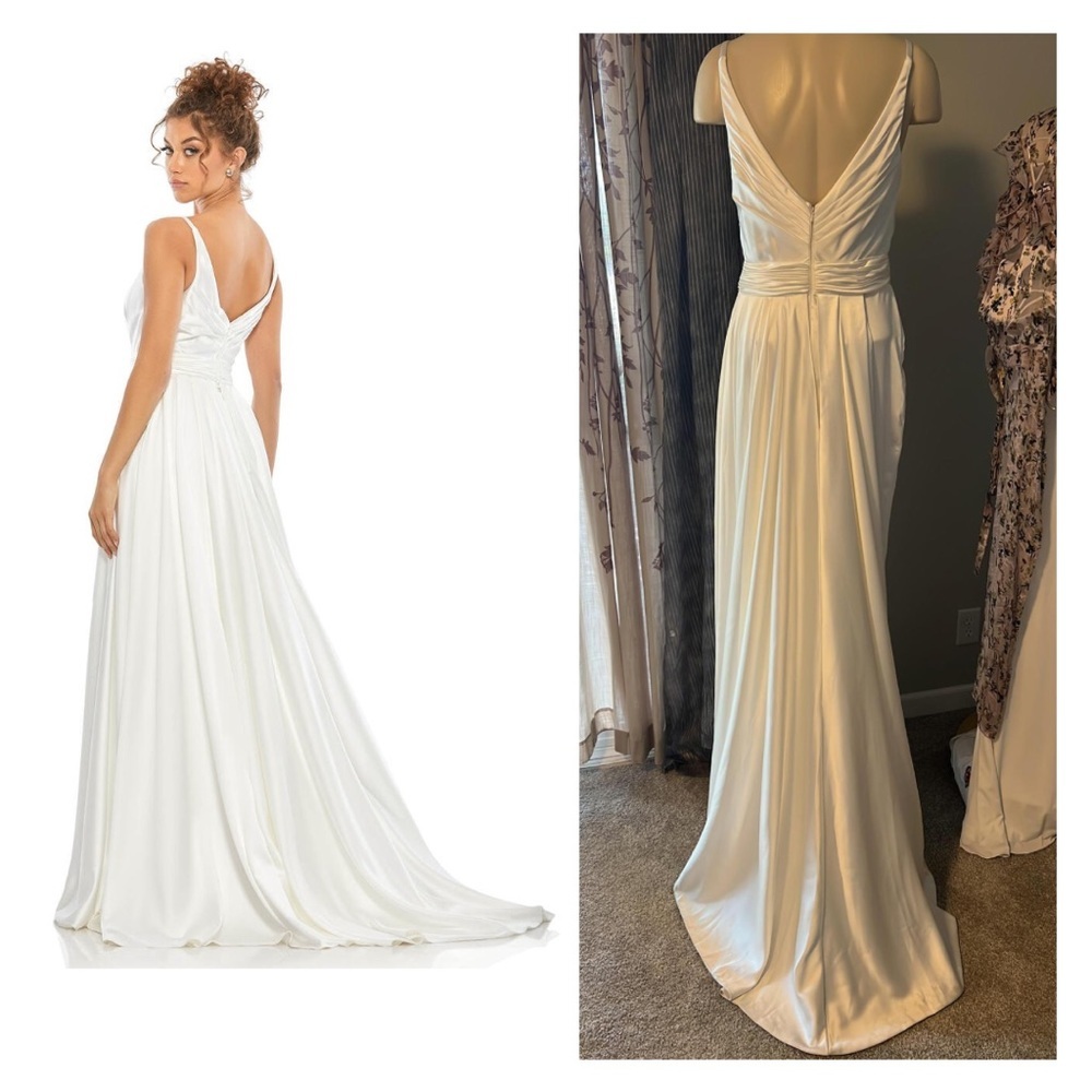 Mac Duggal White Dress - Picture 2 of 16
